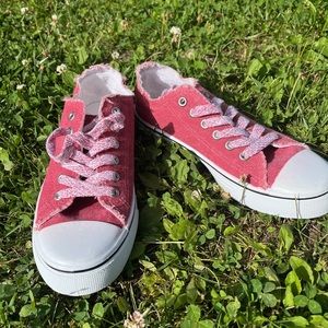 Maurices Red Low Top Sneakers